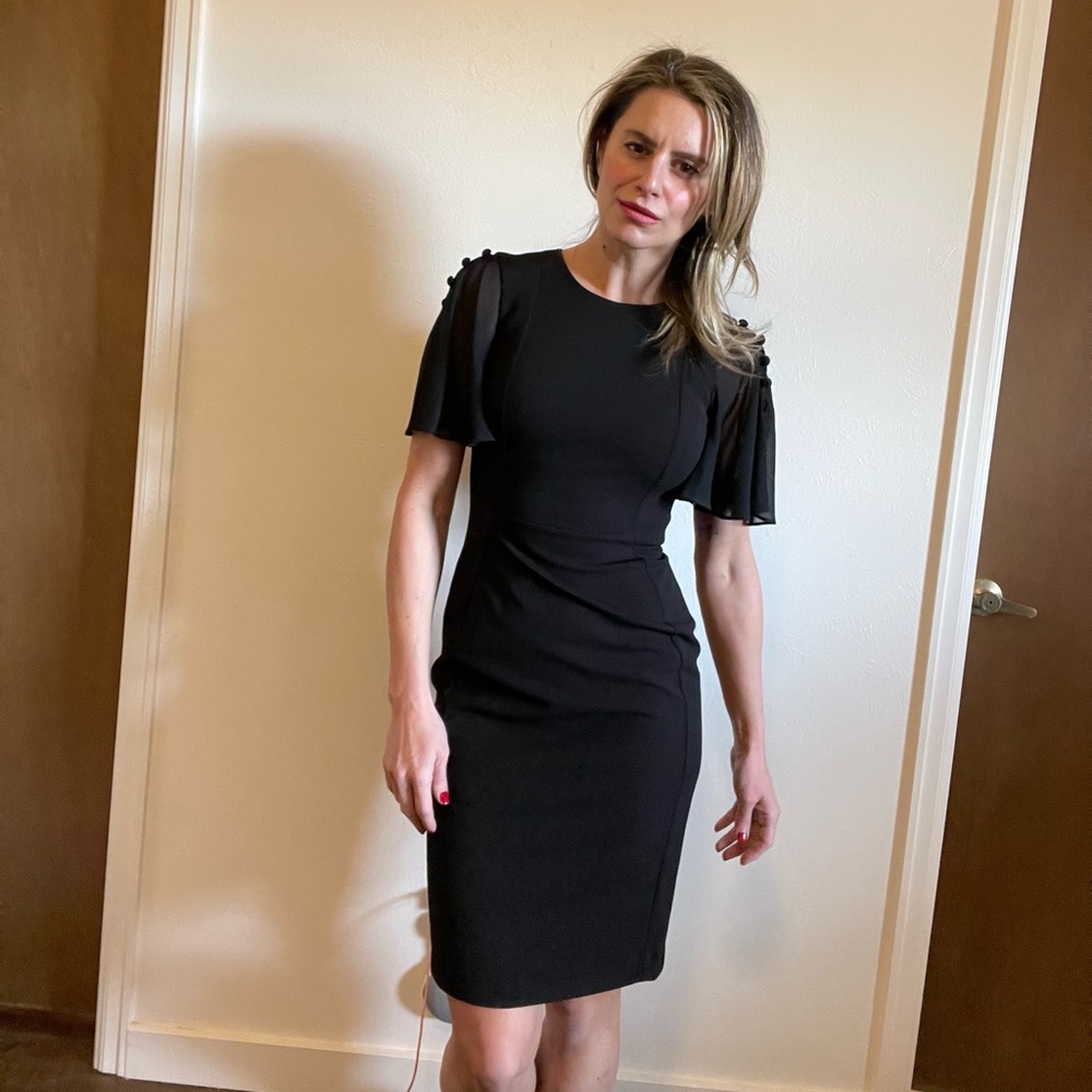 Calvin Klein flirty sleeve dress